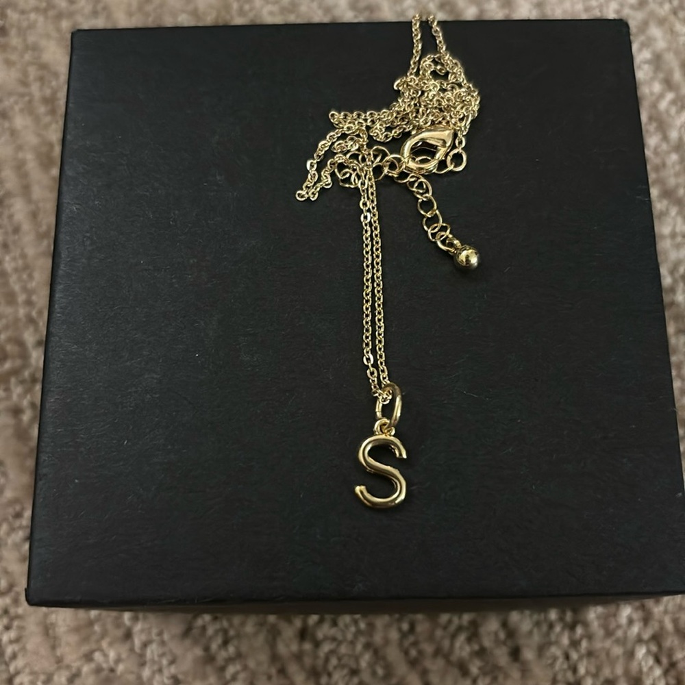 “S” initial necklace